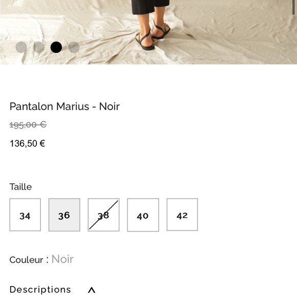 HANA SAN Marius Pants size EU 36 NWT - Picture 2 of 11